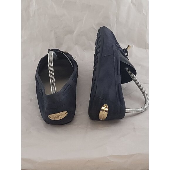 Michael Kors Moccasins Women Sz 7.5M Blue Suede Leather Casual Designer Workwear - Picture 6 of 7